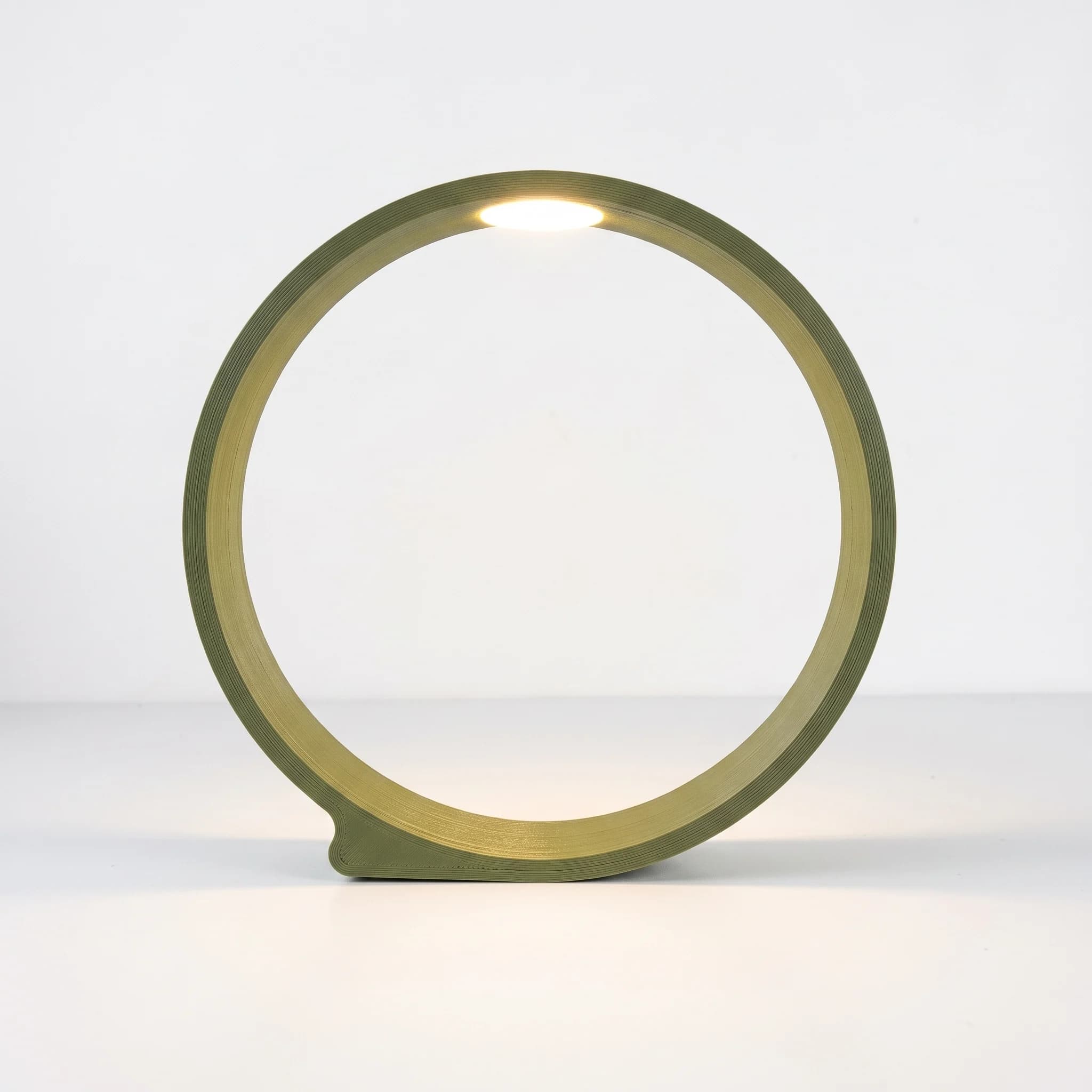 "Ring Lamp" product photo in Mustard Green